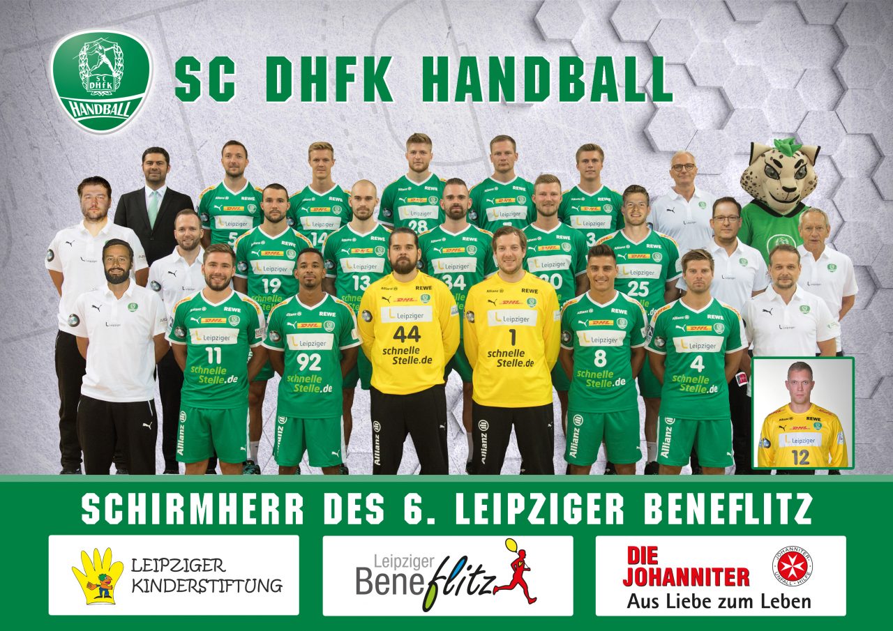 Mannschaft SC DHfK als Schirmherr des 6. Leipziger Beneflitz - Leipziger Kinderstiftung